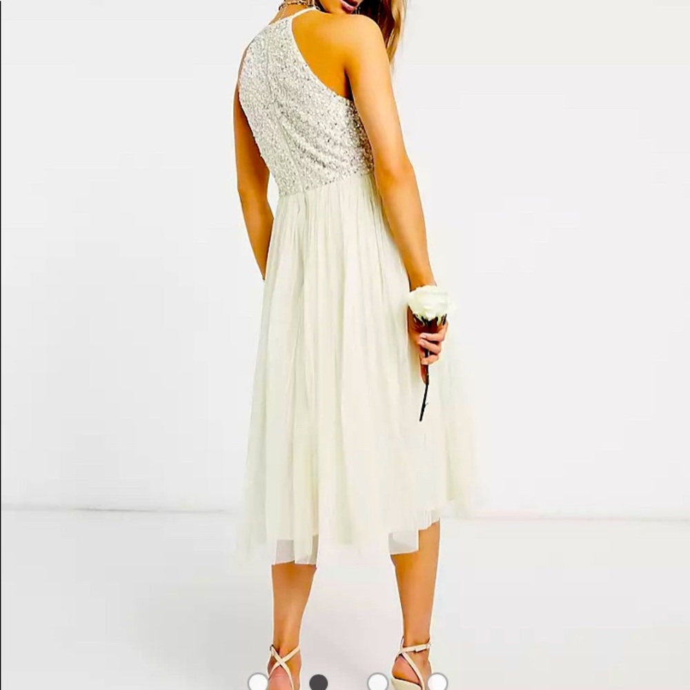 ASOS Tea length wedding dress.